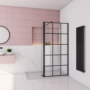 AICA paroi-de-douche-à-l'italienne-avec-barre-de-stabilisation -Livraison gratuite