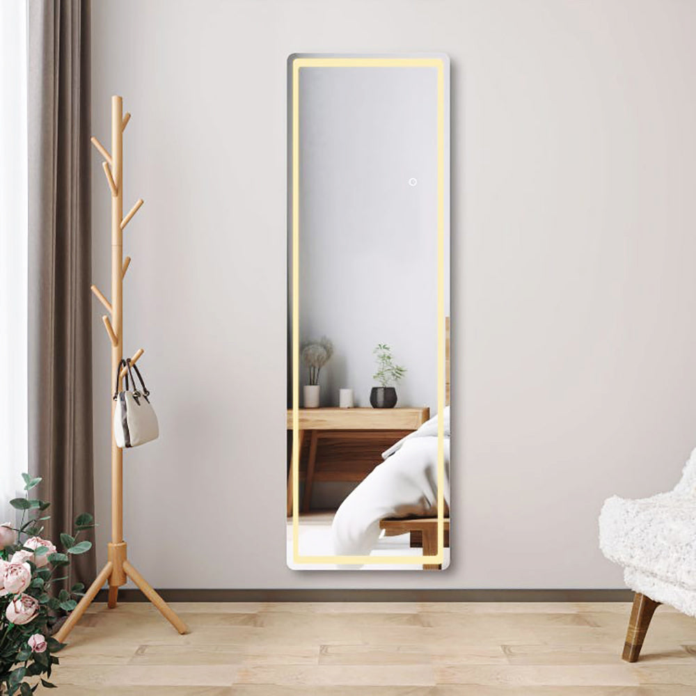 Grand Miroir sur Pied irrégulier 160x50-Miroir Pleine Longueur avec Cadre en Velours et Support, Asymétriques, Fixation murale, - Maison Grand Miroir sur Pied irrégulier 160x50-Miroir Pleine Longueur avec Cadre en Velours et Support, Asymétriques, Fixation murale, - Maison