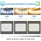 AICA miroir-de-salle-de-bain -Livraison gratuite