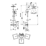 AICA colonne de douche -Livraison gratuite