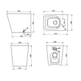AICA wc -Livraison gratuite