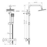 AICA colonne de douche -Livraison gratuite