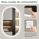 AICA miroir-de-salle-de-bain -Livraison gratuite
