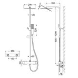 AICA colonne de douche thermostatique -Livraison gratuite