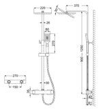 AICA colonne de douche thermostatique -Livraison gratuite