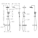 AICA colonne de douche thermostatique -Livraison gratuite