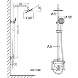AICA colonne de douche -Livraison gratuite