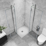 AICA cabine-de-douche-accès-d’angle -Livraison gratuite