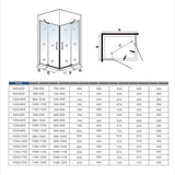 AICA cabine-de-douche-accès-d’angle -Livraison gratuite