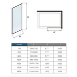AICA paroi-de-douche-à-l'italienne-avec-barre-de-stabilisation -Livraison gratuite