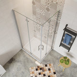 AICA cabine-de-douche-pivotante -Livraison gratuite