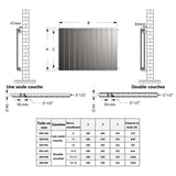 AICA Radiateur eau chaude -Livraison gratuite