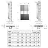 AICA Radiateur eau chaude -Livraison gratuite