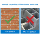 AICA meuble-de-salle-de-bain -Livraison gratuite