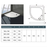 AICA receveur-de-douche-80x80gq -Livraison gratuite