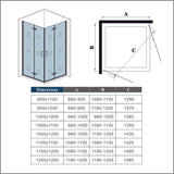 AICA cabine-de-douche-accès-d’angle -Livraison gratuite