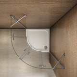 AICA cabine-de-douche-accès-d’angle -Livraison gratuite