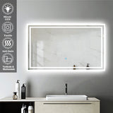 AICA miroir-de-salle-de-bain -Livraison gratuite