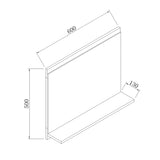 AICA miroir-de-salle-de-bain -Livraison gratuite