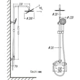 AICA colonne de douche -Livraison gratuite