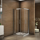 AICA cabine-de-douche-coulissante-avec-receveur-de-douche -Livraison gratuite