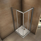 AICA cabine-de-douche-coulissante-avec-receveur-de-douche -Livraison gratuite