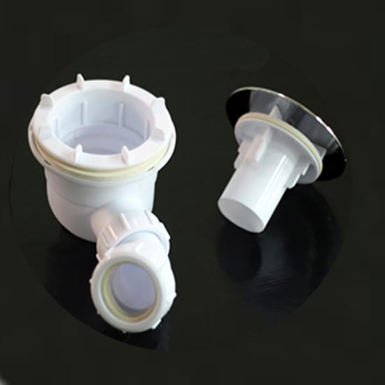 Siphon De Douche Blanc 90 Mm Pour Receveur Rond - ABS, Design Fin, évacuation Efficace, Facile à Nettoyer - 14
