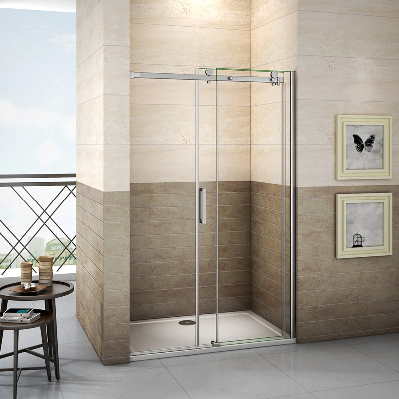 Aica porte de douche coulissante 195cm de haut, verre sécurit clair an –  Aica Sanitaire