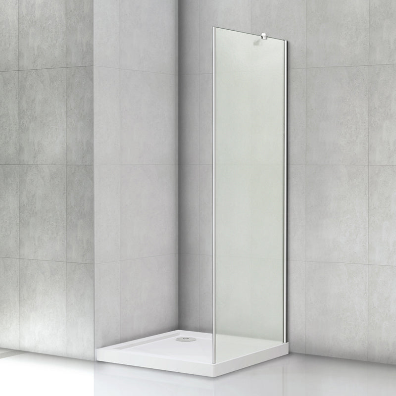 Paroi douche italienne Aica sanitaire P70-129 70x200cm et la barre