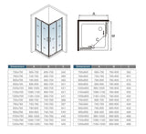 AICA cabine-de-douche-accès-d’angle -Livraison gratuite