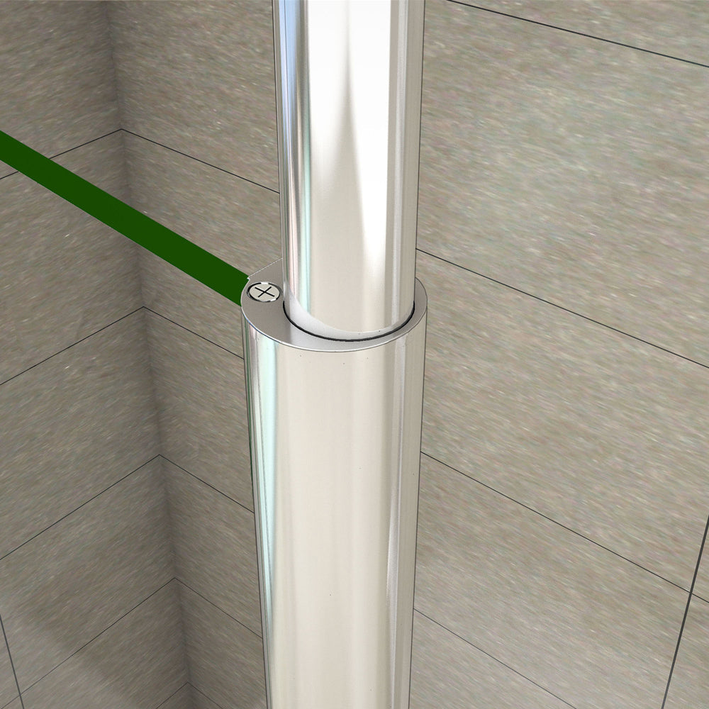 Barre de stabilisation au plafond - pour parois 5-6 et 8 mm LEDA