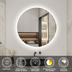 AICA miroir-de-salle-de-bain -Livraison gratuite