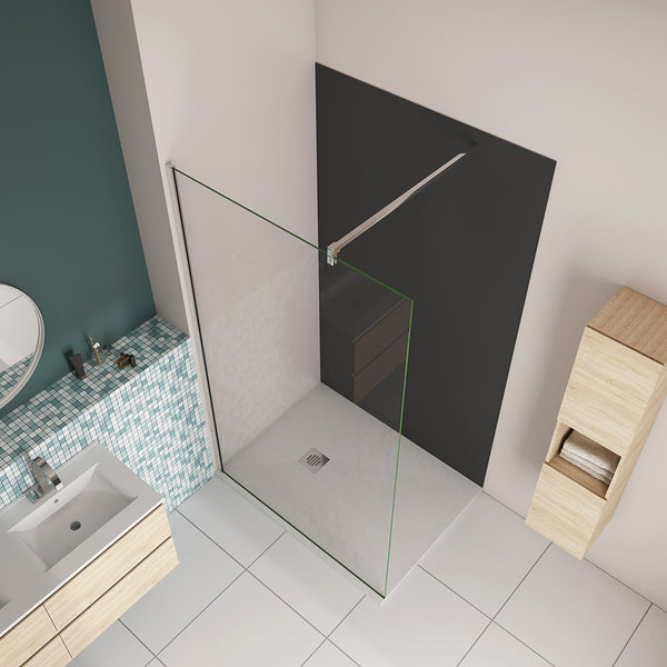 AICA ensemble complet douche à l'Italiennne avec un panneau mural de douche cabine de douche