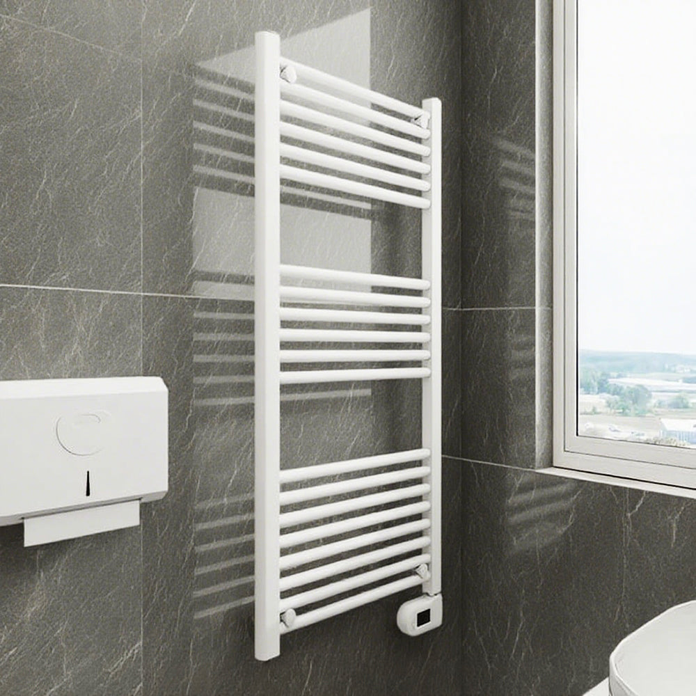 AICA Sèche-Serviette électrique Blanc | H113 x L50 cm | 500W -Livraison gratuite