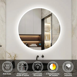 AICA miroir-de-salle-de-bain -Livraison gratuite