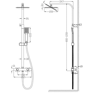 AICA colonne de douche -Livraison gratuite