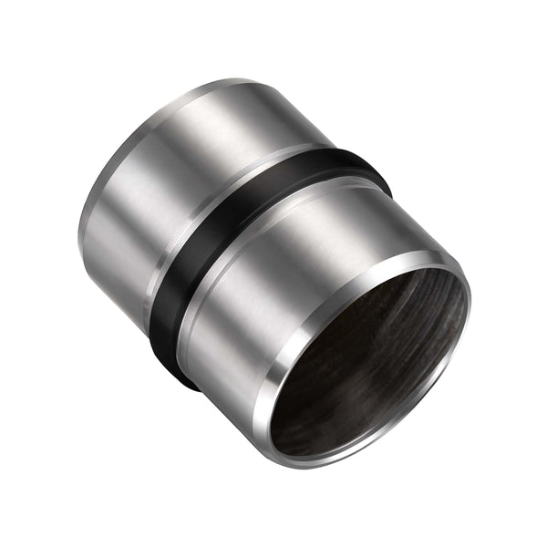 Raccord droit Noir | Connecteur en inox 304 pour main courante | L45mm x ∅42.2mm - FTQ-FL