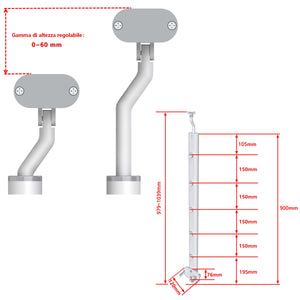 AICA garde-corps-raccords -Livraison gratuite