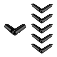 Kit raccord garde-corps aluminium, angle réglable, noir mat