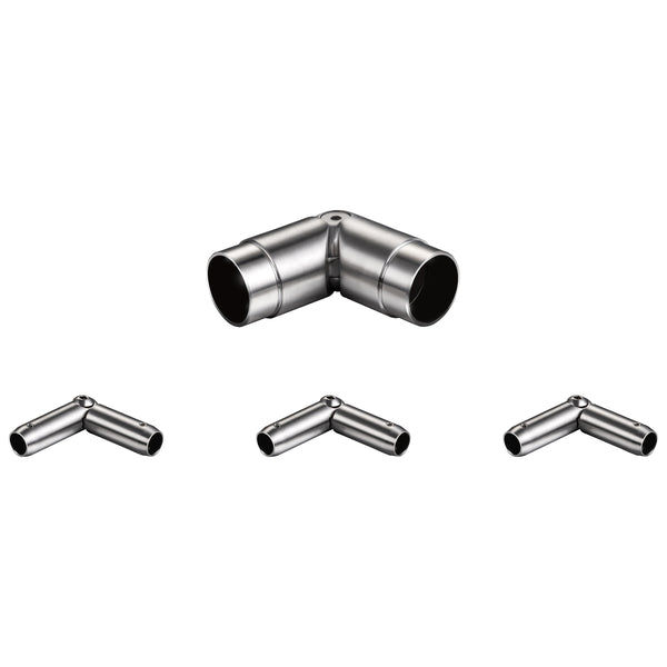 Raccord d'angle | Kit de connecteur en inox 304 pour garde-corps – 3 barres - 137,6 mm Ø 42,2 mm | H3-BS