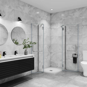 AICA cabine-de-douche-accès-d’angle -Livraison gratuite