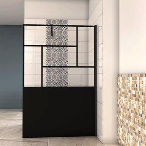 AICA paroi-de-douche-à-l'italienne-avec-barre-de-stabilisation -Livraison gratuite