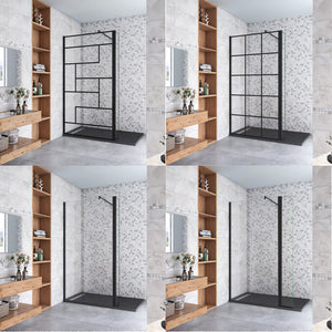 AICA paroi-de-douche-à-l'italienne-avec-barre-de-stabilisation -Livraison gratuite