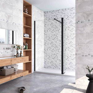 AICA paroi-de-douche-à-l'italienne-avec-barre-de-stabilisation -Livraison gratuite
