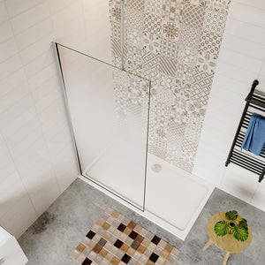 AICA paroi-de-douche-à-l'italienne-avec-barre-de-stabilisation -Livraison gratuite