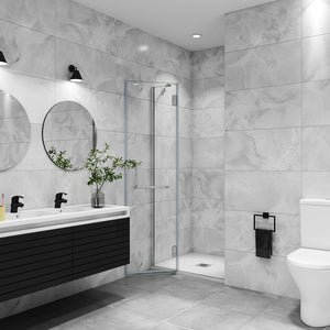 AICA porte-de-douche-à-charnière -Livraison gratuite