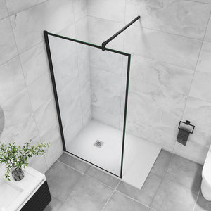 AICA paroi-de-douche-à-l'italienne-avec-barre-de-stabilisation -Livraison gratuite