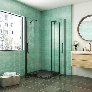 AICA cabine-de-douche-accès-d’angle -Livraison gratuite