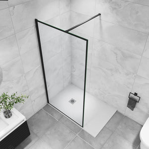 AICA paroi-de-douche-à-l'italienne-avec-barre-de-stabilisation -Livraison gratuite