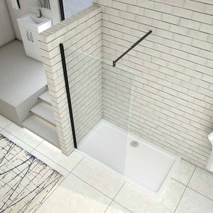 AICA paroi-de-douche-à-l'italienne-avec-barre-de-stabilisation -Livraison gratuite